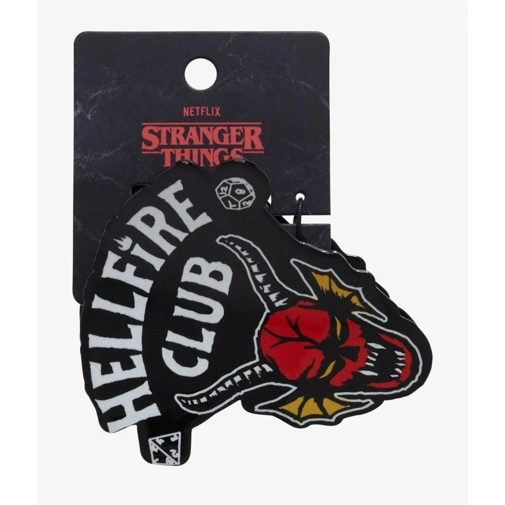 NEW Stranger Things Hellfire Club‎ Logo Figural Claw Clip